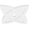 Ekena Millwork Cosmo Architectural Grade PVC Contemporary Ceiling Medallion, 26"OD x 3"ID x 9 3/4"C x 1"P CMP26CM-03000 - alternate 3